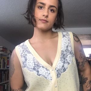 Vintage Lambswool Sequined Classics Vest